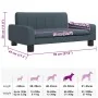 Cama para perros de tela gris oscuro 70x45x30 cm by , Beds for dogs - Ref: Foro24-171859, Price: 76,39 €, Discount: %