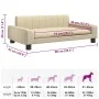 Cama para perros de tela crema 90x53x30 cm von , Betten für Hunde - Ref: Foro24-171846, Preis: 85,37 €, Rabatt: %
