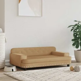 Cama para perros de terciopelo marrón 90x53x30 cm by , Beds for dogs - Ref: Foro24-171873, Price: 89,72 €, Discount: %