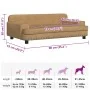Cama para perros de terciopelo marrón 90x53x30 cm by , Beds for dogs - Ref: Foro24-171873, Price: 89,79 €, Discount: %