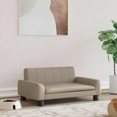 Cama para perros de cuero sintético color capuchino 70x45x30 cm von , Betten für Hunde - Ref: Foro24-171867, Preis: 69,80 €, ...