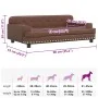 Cama para perros de cuero sintético marrón 90x53x30 cm von , Betten für Hunde - Ref: Foro24-171878, Preis: 111,59 €, Rabatt: %