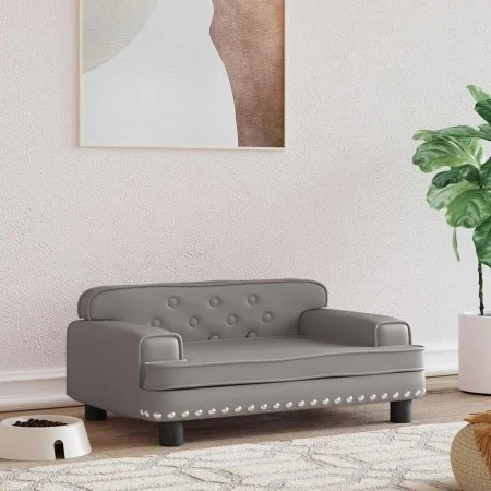 Cama para perros de cuero sintético gris 70x45x30 cm von , Betten für Hunde - Ref: Foro24-171892, Preis: 84,07 €, Rabatt: %