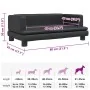 Cama para perros de cuero sintético negra 80x45x30 cm by , Beds for dogs - Ref: Foro24-171901, Price: 83,10 €, Discount: %