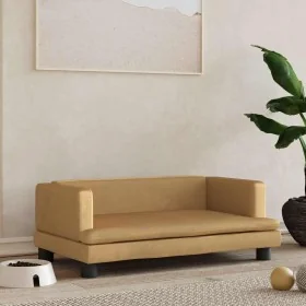 Cama para perros de terciopelo marrón 80x45x30 cm by , Beds for dogs - Ref: Foro24-171899, Price: 68,23 €, Discount: %