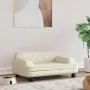 Cama para perros de cuero sintético crema 70x45x30 cm de , Camas para perros - Ref: Foro24-171890, Precio: 89,90 €, Descuento: %