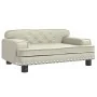 Cama para perros de cuero sintético crema 70x45x30 cm de , Camas para perros - Ref: Foro24-171890, Precio: 89,90 €, Descuento: %