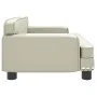 Cama para perros de cuero sintético crema 70x45x30 cm de , Camas para perros - Ref: Foro24-171890, Precio: 89,90 €, Descuento: %