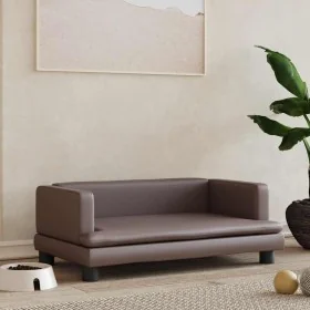 Cama para perros de cuero sintético marrón 80x45x30 cm von , Betten für Hunde - Ref: Foro24-171903, Preis: 69,76 €, Rabatt: %