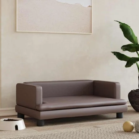 Cama para perros de cuero sintético marrón 80x45x30 cm von , Betten für Hunde - Ref: Foro24-171903, Preis: 69,72 €, Rabatt: %