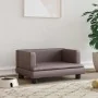 Cama para perros de cuero sintético marrón 60x40x30 cm de , Camas para perros - Ref: Foro24-171915, Precio: 69,14 €, Descuent...