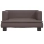 Cama para perros de cuero sintético marrón 60x40x30 cm de , Camas para perros - Ref: Foro24-171915, Precio: 69,14 €, Descuent...