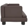 Cama para perros de cuero sintético marrón 60x40x30 cm de , Camas para perros - Ref: Foro24-171915, Precio: 69,14 €, Descuent...