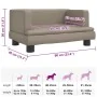 Cama para perros de cuero sintético color capuchino 60x40x30 cm by , Beds for dogs - Ref: Foro24-171917, Price: 68,50 €, Disc...