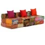 Puf modular de 3 plazas de tela patchwork by , Cushions for chairs and sofas - Ref: Foro24-244983, Price: 751,30 €, Discount: %