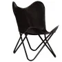 Silla mariposa butterfly para niños de cuero auténtico negro de , Sillones - Ref: Foro24-246385, Precio: 74,87 €, Descuento: %