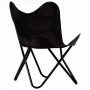 Silla mariposa butterfly para niños de cuero auténtico negro de , Sillones - Ref: Foro24-246385, Precio: 74,87 €, Descuento: %