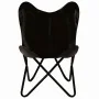 Silla mariposa butterfly para niños de cuero auténtico negro de , Sillones - Ref: Foro24-246385, Precio: 74,87 €, Descuento: %
