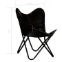 Silla mariposa butterfly para niños de cuero auténtico negro de , Sillones - Ref: Foro24-246385, Precio: 74,87 €, Descuento: %