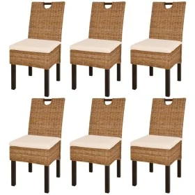 Sillas de comedor 6 unidades ratán kubu madera de mango von , Essstühle - Ref: Foro24-274363, Preis: 625,28 €, Rabatt: %