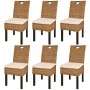 Sillas de comedor 6 unidades ratán kubu madera de mango von , Essstühle - Ref: Foro24-274363, Preis: 625,28 €, Rabatt: %