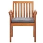 Set comedor de jardín 5 pzas y cojines madera maciza de acacia by , Garden sets - Ref: Foro24-278903, Price: 617,98 €, Discou...