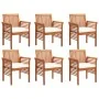 Set comedor de jardín 7 pzas y cojines madera maciza de acacia by , Garden sets - Ref: Foro24-278899, Price: 1,00 €, Discount: %