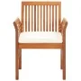 Set comedor de jardín 7 pzas y cojines madera maciza de acacia by , Garden sets - Ref: Foro24-278899, Price: 1,00 €, Discount: %