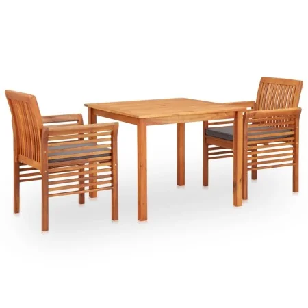 Set comedor de jardín 3 pzas y cojines madera maciza de acacia von , Gartensets - Ref: Foro24-278901, Preis: 363,21 €, Rabatt: %