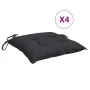 Cojines de silla de jardín 4 uds tela Oxford negro 50x50x7 cm de , Cojines para sillas y sofás - Ref: Foro24-314918, Precio: ...