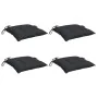 Cojines de silla de jardín 4 uds tela Oxford negro 50x50x7 cm de , Cojines para sillas y sofás - Ref: Foro24-314918, Precio: ...