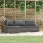 Set de muebles de jardín 4 pzas y cojines ratán sintético gris de , Conjuntos de jardín - Ref: Foro24-317512, Precio: 417,60 ...