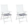 Cojines de silla de jardín 2 uds tela a cuadros gris 40x40x3 cm von , Kissen für Stühle und Sofas - Ref: Foro24-314035, Preis...