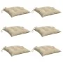 Cojines de silla de jardín 6 uds tela Oxford beige 50x50x7 cm von , Kissen für Stühle und Sofas - Ref: Foro24-314907, Preis: ...