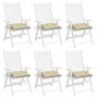 Cojines de silla de jardín 6 uds tela Oxford beige 50x50x7 cm von , Kissen für Stühle und Sofas - Ref: Foro24-314907, Preis: ...