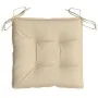 Cojines de silla de jardín 6 uds tela Oxford beige 50x50x7 cm von , Kissen für Stühle und Sofas - Ref: Foro24-314907, Preis: ...
