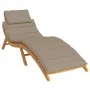 Cojín de tumbona de tela Oxford taupé 186x58x3 cm by , Cushions for chairs and sofas - Ref: Foro24-314166, Price: 45,40 €, Di...