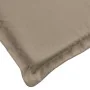 Cojín de tumbona de tela Oxford taupé 186x58x3 cm by , Cushions for chairs and sofas - Ref: Foro24-314166, Price: 45,40 €, Di...