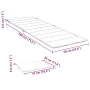 Cojín de tumbona de tela Oxford taupé 186x58x3 cm by , Cushions for chairs and sofas - Ref: Foro24-314166, Price: 45,40 €, Di...