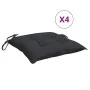 Cojines de silla de jardín 4 uds tela Oxford negro 40x40x7 cm de , Cojines para sillas y sofás - Ref: Foro24-314882, Precio: ...