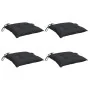 Cojines de silla de jardín 4 uds tela Oxford negro 40x40x7 cm de , Cojines para sillas y sofás - Ref: Foro24-314882, Precio: ...