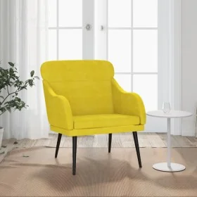 Sillón de terciopelo amarillo 63x76x80 cm von , Sessel - Ref: Foro24-351441, Preis: 98,78 €, Rabatt: %