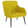 Sillón de terciopelo amarillo 63x76x80 cm de , Sillones - Ref: Foro24-351441, Precio: 98,78 €, Descuento: %