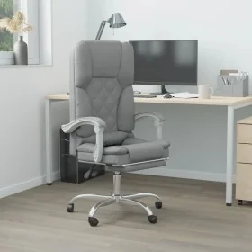 Silla de oficina reclinable con masaje de tela gris claro von , Bürostühle - Ref: Foro24-349685, Preis: 134,75 €, Rabatt: %