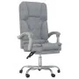 Silla de oficina reclinable con masaje de tela gris claro by , Office chairs - Ref: Foro24-349685, Price: 134,75 €, Discount: %