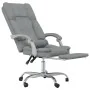 Silla de oficina reclinable con masaje de tela gris claro by , Office chairs - Ref: Foro24-349685, Price: 134,75 €, Discount: %