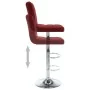 Taburetes de cocina 2 unidades cuero sintético color vino tinto von , Küchenhocker - Ref: Foro24-323639, Preis: 133,05 €, Rab...