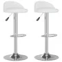 Taburetes de cocina 2 unidades cuero sintético blanco by , Kitchen stools - Ref: Foro24-333555, Price: 111,71 €, Discount: %