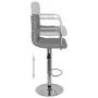 Taburetes de cocina 2 unidades cuero sintético gris by , Kitchen stools - Ref: Foro24-334598, Price: 145,71 €, Discount: %