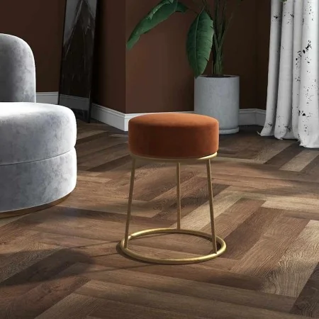 Hocker redondo marrón terciopelo by , Folding stools and chairs - Ref: Foro24-340259, Price: 43,68 €, Discount: %